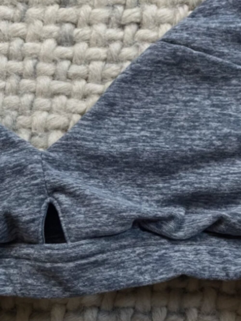 Alo Yoga Alosoft Lounge Bra Blue Haze Heather Size - Picture 3 of 6